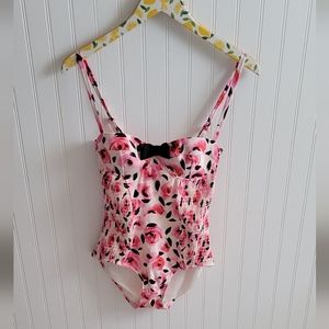 Kate Spade bay of roses one piece swimsuit